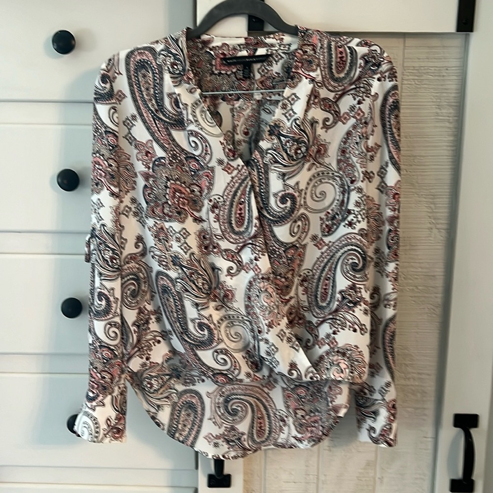 WHBM floral blouse